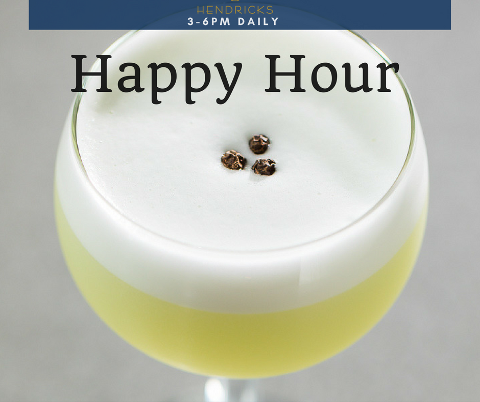 hendricksyvr's tweet image. You can't buy happiness, but you can consume it 3-6pm daily. Join us for our happy hour!