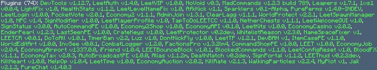 ToxiCraft_PE's tweet photo. Petit Spoil des plugins actuellement activités sur ToxiCraft ! https://t.co/gPeNTRDKSw
