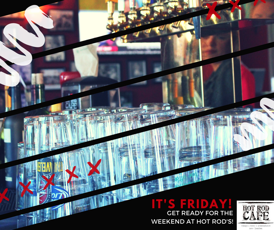 HotRodCafeNL's tweet photo. Spice up your #Friday night at Hot Rod's!  #HotRodCafe #NewLondon #TGIF #Fun #Wings #Drinks https://t.co/q8998WS5j5