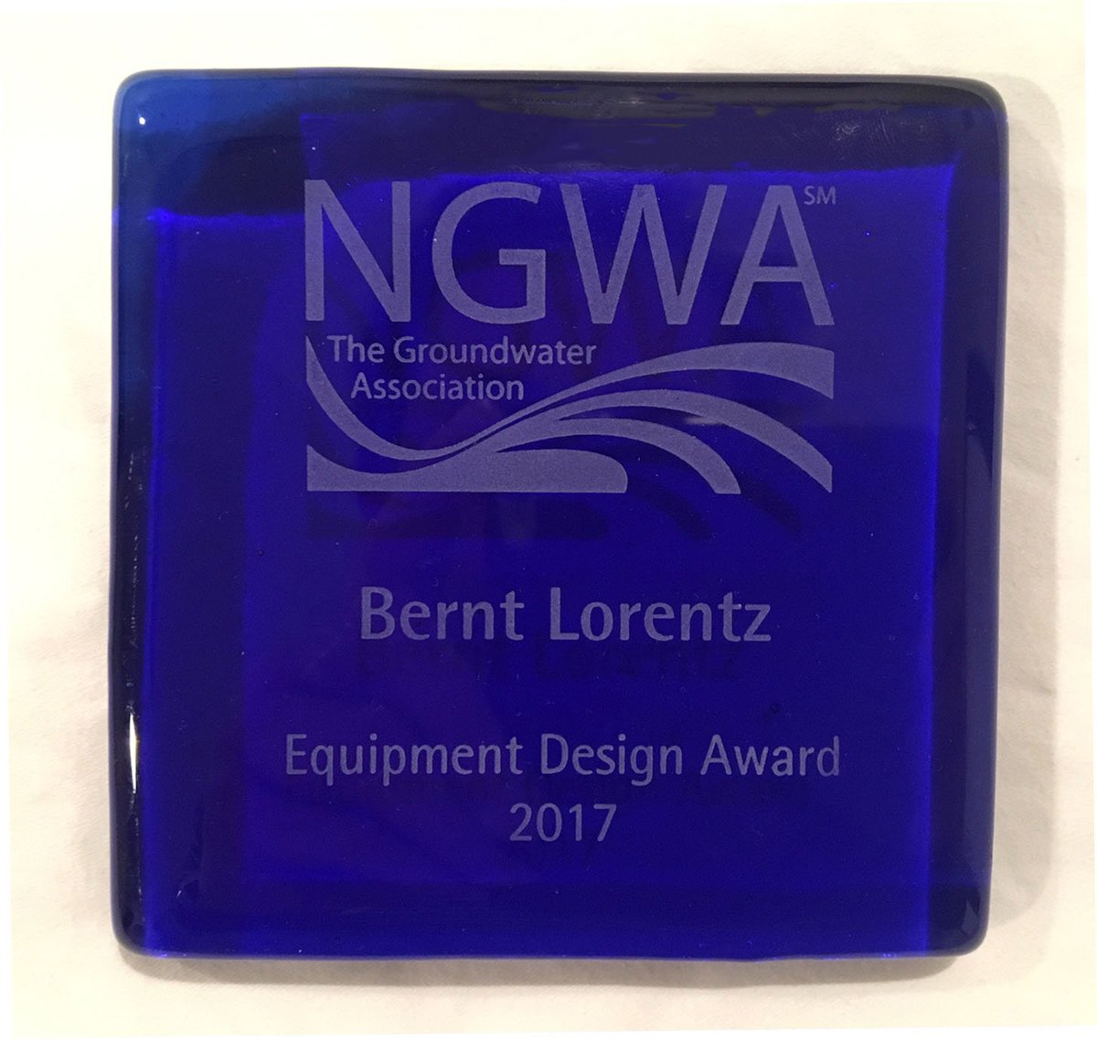 NGWA awarded Bernt Lorentz an Equipment Design Award in recognition of long term and continued commitment to products that push technology, efficiency and ease of use #NGWA #solarpumps