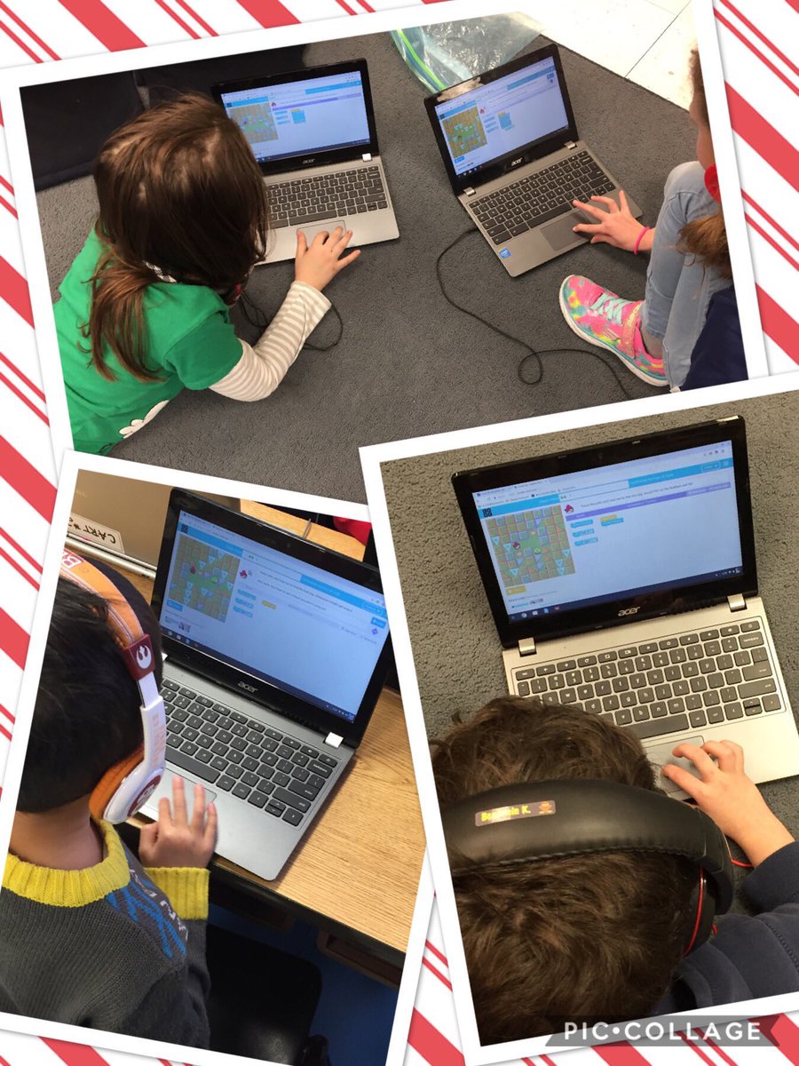 MissStickley's tweet photo. The Grade 2s and 3s loves participating in their first #HourOfCode @codeorg #sccdsb #LifeInGrade23 https://t.co/l9FbqmrkuO