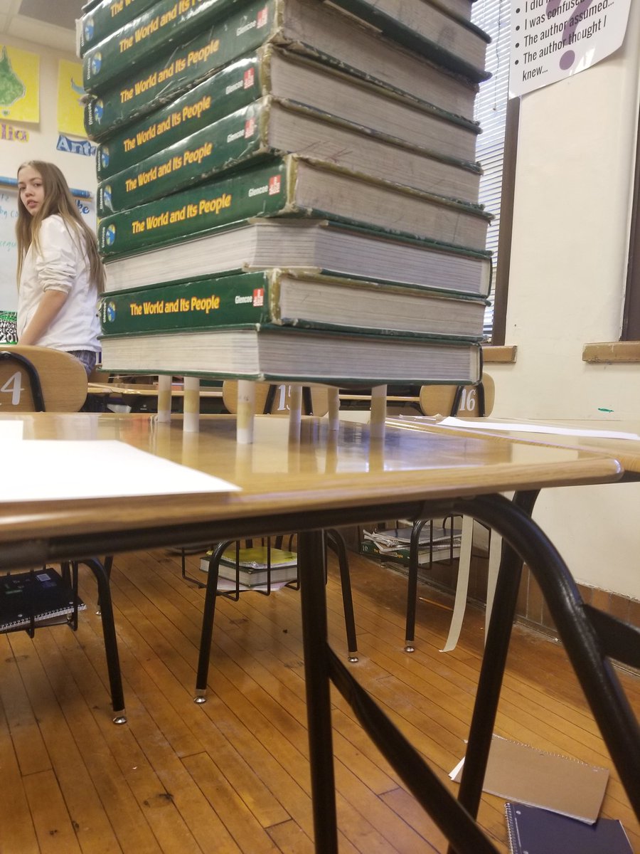 MrsDasso's tweet photo. Paper tower to practice perseverance #Flspride @smart_eagles https://t.co/Mx678rGKhC