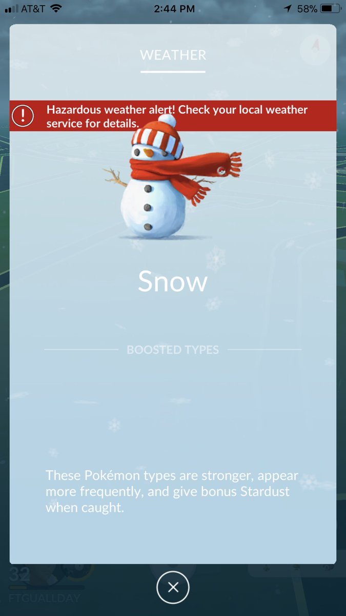 NightShade_TCG's tweet photo. Weather JUST WENT LIVE!!!! #PokemonGO #Gen3 #WeatherFeature https://t.co/ExSOTfvQka