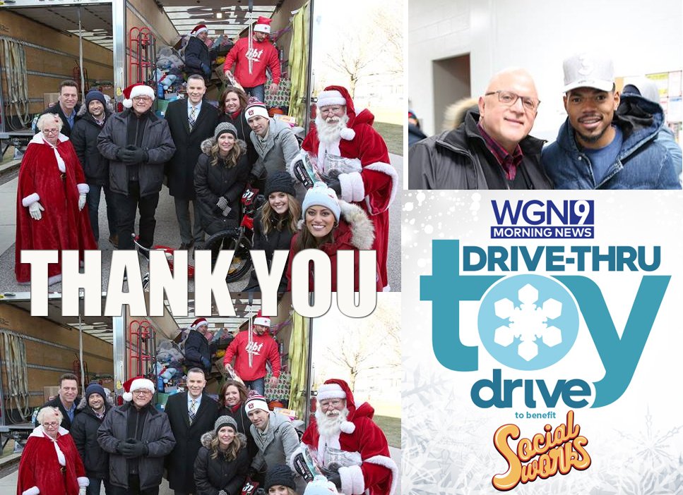 Thanks to @chancetherapper, thanks to @SocialWorks_Chi, & thanks to everyone who brought a toy to the @WGNMorningNews #WGNToyDrive. We collected the most toys ever - over 37,000! wgntv.com/toydrive