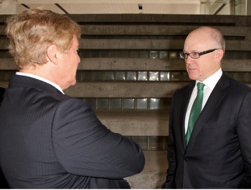 .@nyjets’ Owner & US Ambassador to the United Kingdom, @USAmbUK, with @leighsteinberg at the 2015 Super Bowl Party in @CityofPhoenixAZ