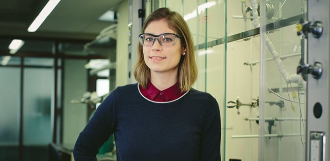 WeinbergCollege's tweet photo. Congrats to research asst prof Tracy Lohr, who has been named the first North American recipient of the Clara Immerwahr Award for her work in #catalysis! https://t.co/J2ySACpjJo @NUChemistryNews https://t.co/e2IVFGx0To