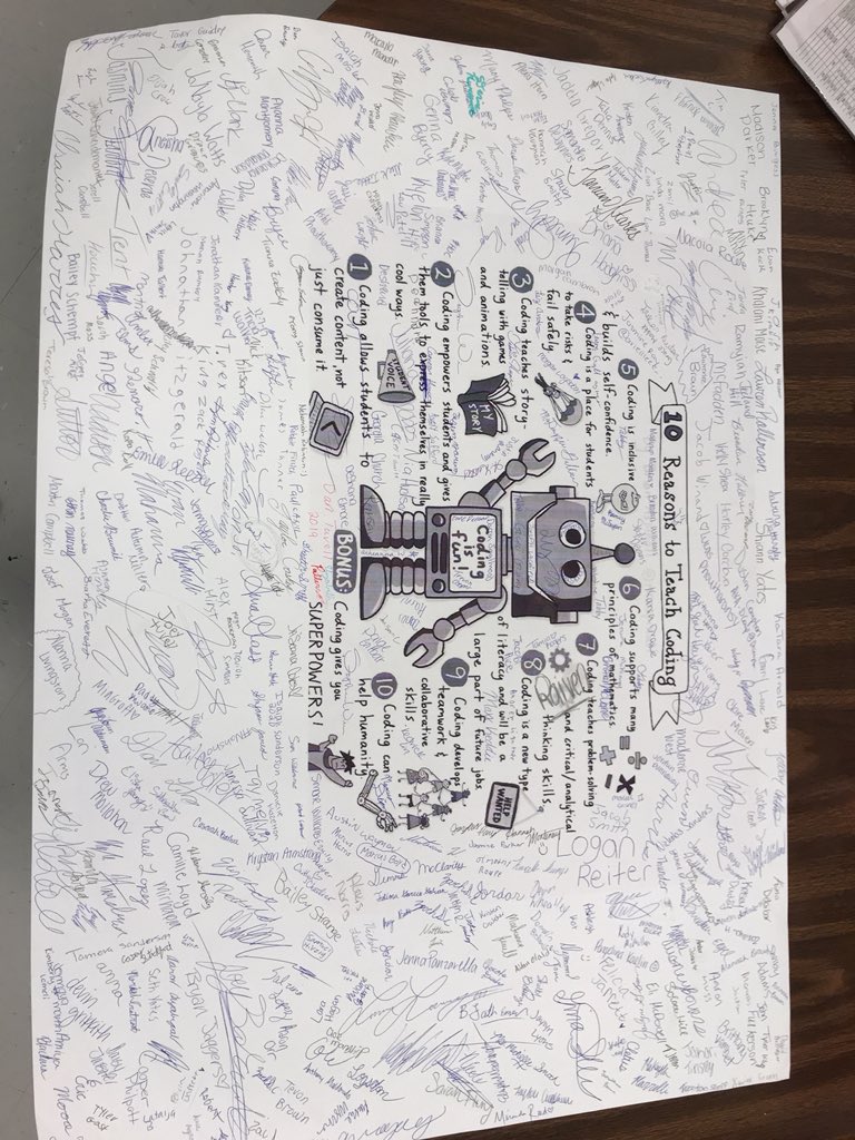 Our coding is finished! Goal 1000+ coders at North Hardin High School! #hcsleadingtheway #HourOfCode #beapartofit #DXCcares