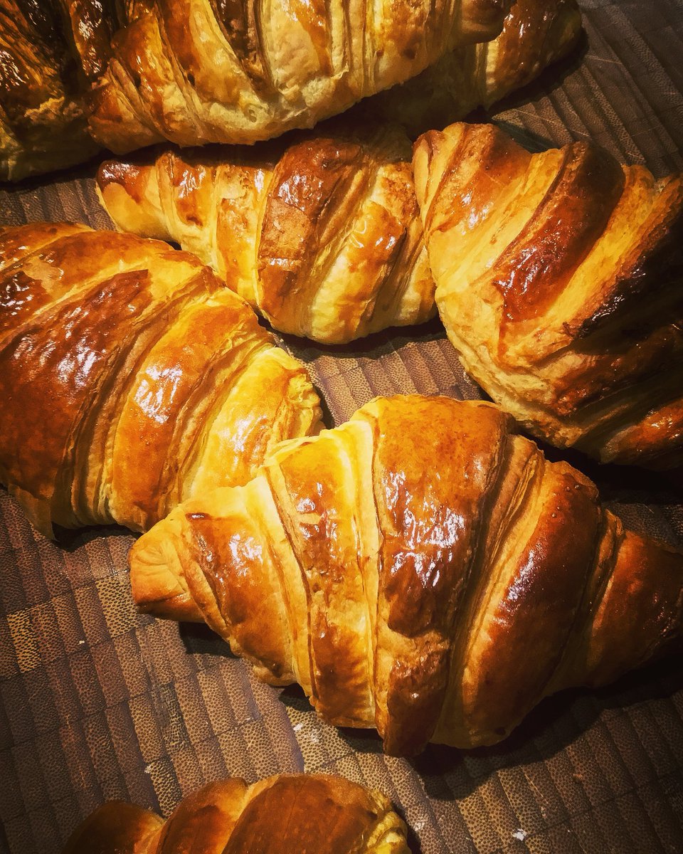 Loongw's tweet photo. Authentic croissants at home. https://t.co/yxcrx9PZJz