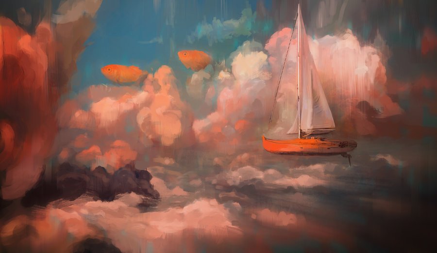 DeviantArt's tweet photo. Let go of reality and sail through a sky of pure imagination. ☁️⛵ https://t.co/W4Rl5u1Sz7 https://t.co/IzRhMyyMVQ