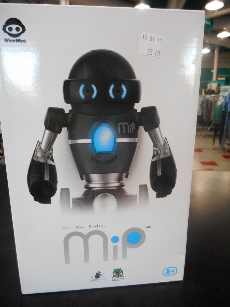 Your Sturgis Goodwill is a great place to find fun christmas gifts at great prices, such as this cool MIP Robot by WowWee, priced at $25.00