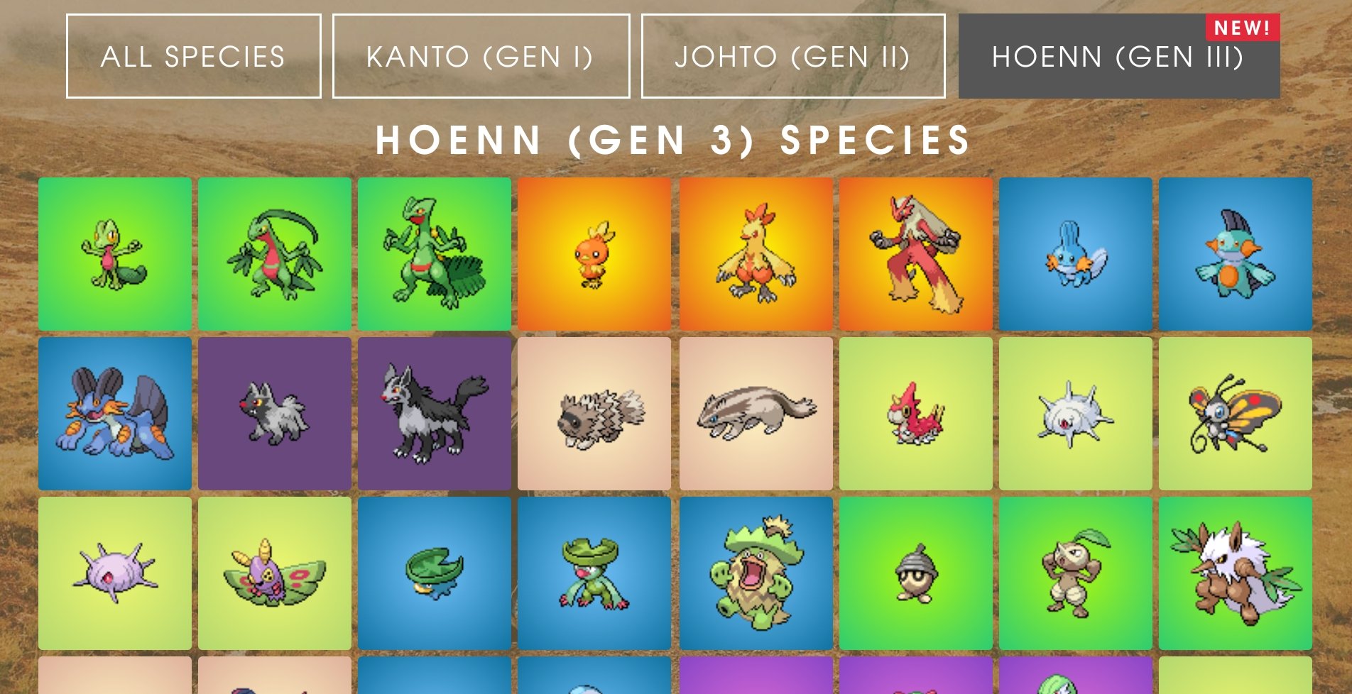 Pokémon GO News on X: #PokemonGO - The Silph Road Global Pokedex has  updated with Hoenn (#Gen3) species and other resources with the latest  moves and stats for all species! → (@TheSilphRoad)