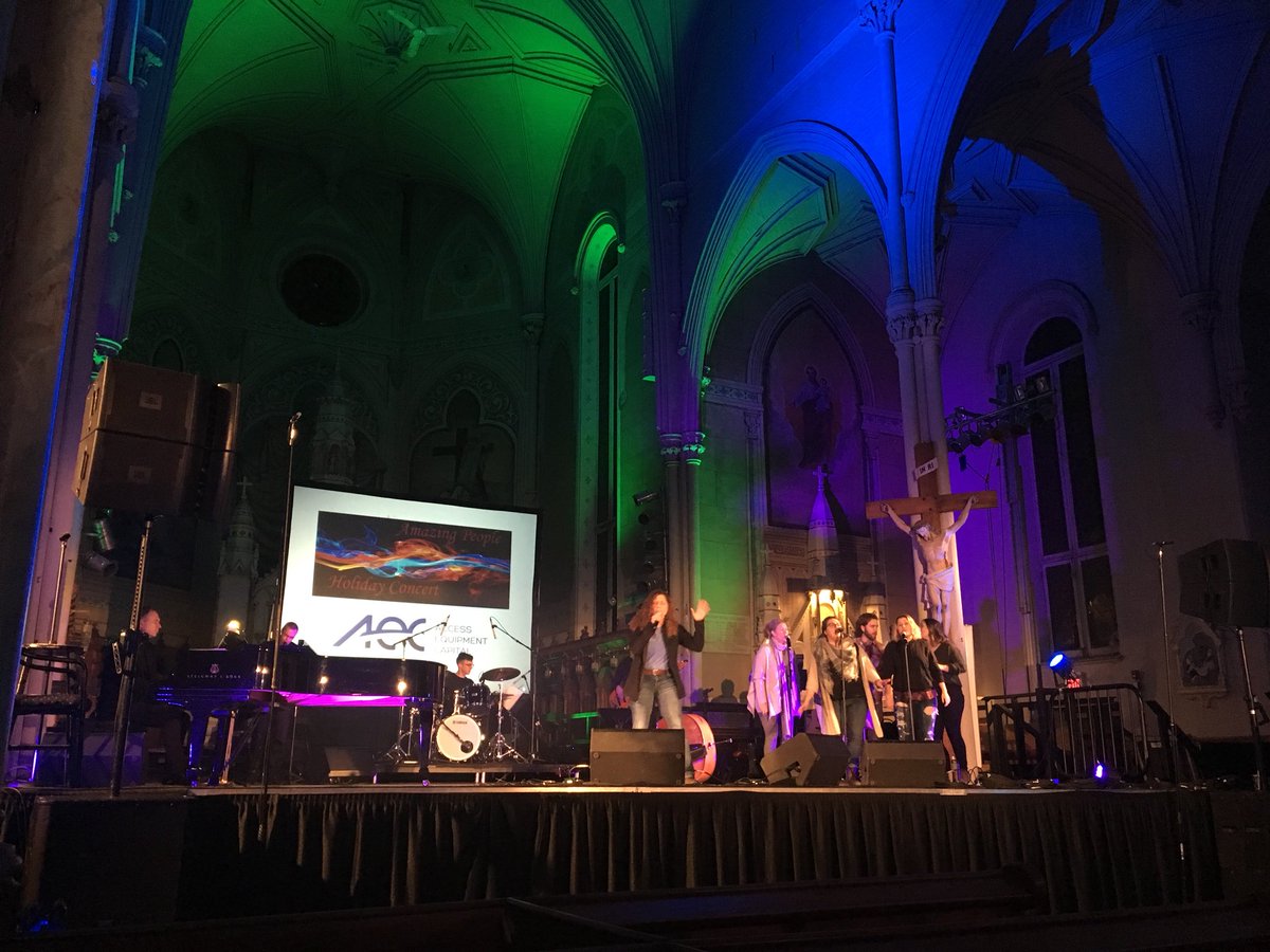 Just finishing off our sound check! Looking forward to seeing everyone tonight at our annual #AmazingPeople holiday benefit concert! #OttGives #OttCity