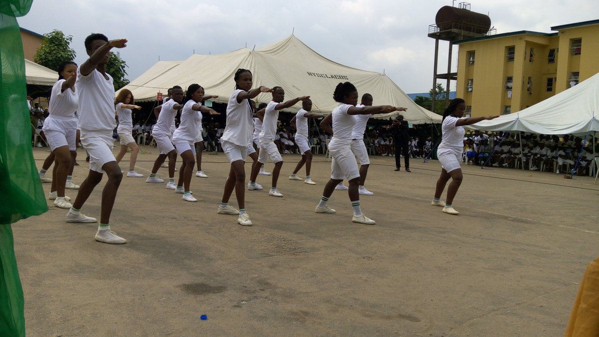 nysc_ng's tweet photo. Martial Arts display by Corps Members during General Kazaure's visit to NYSC Lagos Camp today https://t.co/Gy1E5sIkcf
#2017B Orientation Camp Tour https://t.co/feYYDtSPlf