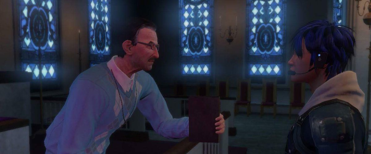 SycoilLab's tweet image. Sorry all!
I meant to share this earlier, but my phone glitched (weird pixelation or something, seems okay now), and then I got distracted by zombies. This guy is....strange. He showed me some great local lore, though!  Alex was right, people here are friendly!

#BlackLetters