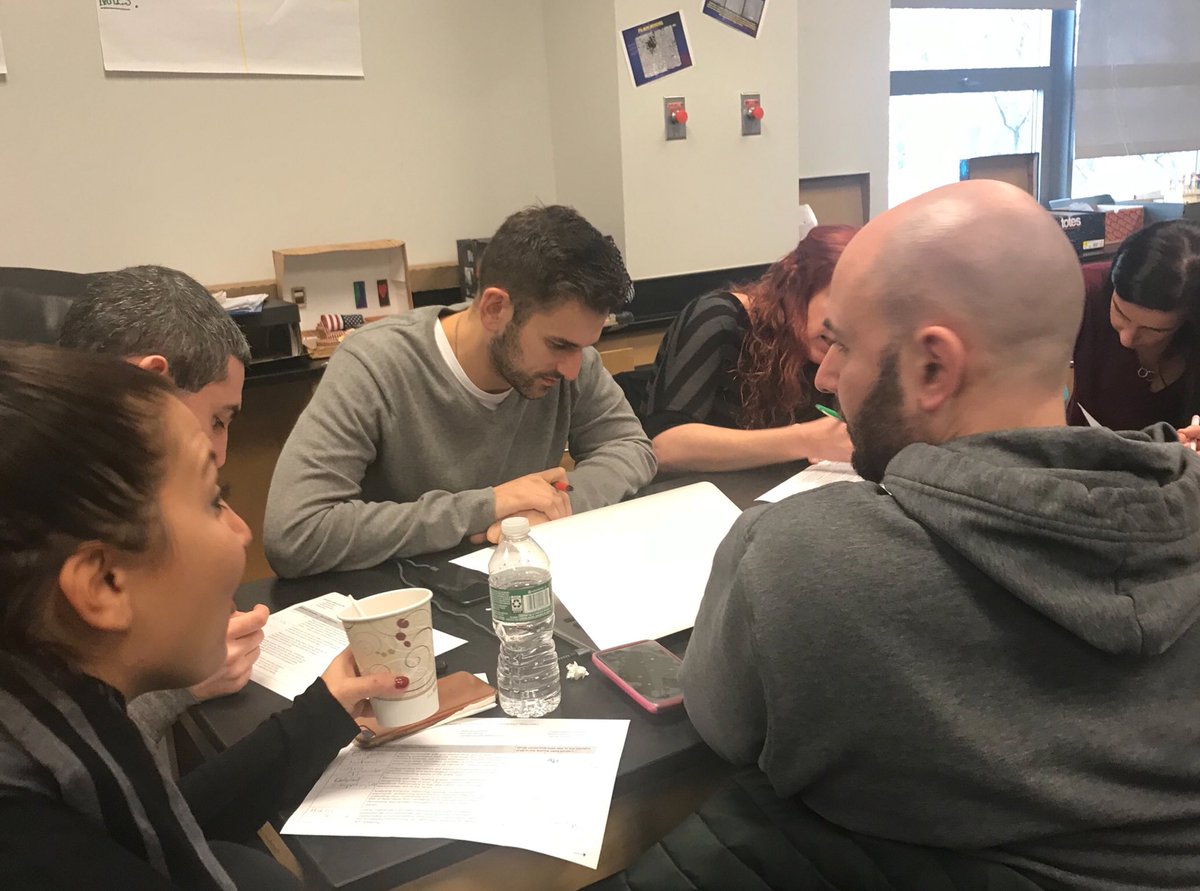 GaynorMcCownELS's tweet image. Teachers engaged in a discussion of what numeracy looks like in each content area and identifying numeracy elements. #PDFriday #MathMatters #GrowthMindset @NYCOutwardBound