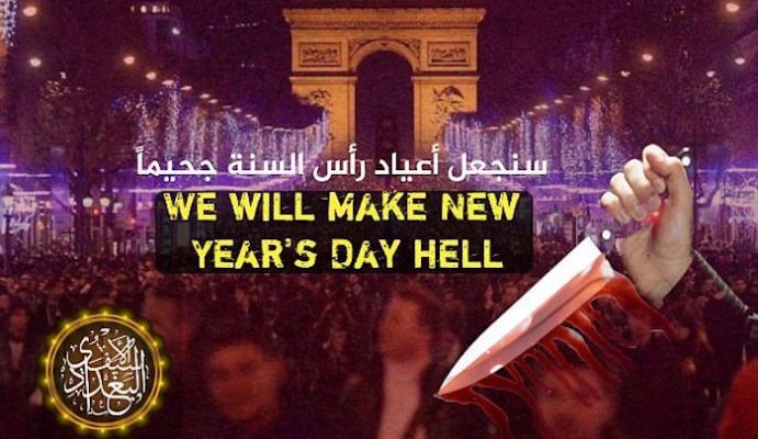 V_of_Europe's tweet photo. ISIS vows to “make New Year’s Day hell” and attack people “on foot” at Christmas markets to dodge security barriers https://t.co/fLNt7aFX9w https://t.co/QbVfFyRnIF
