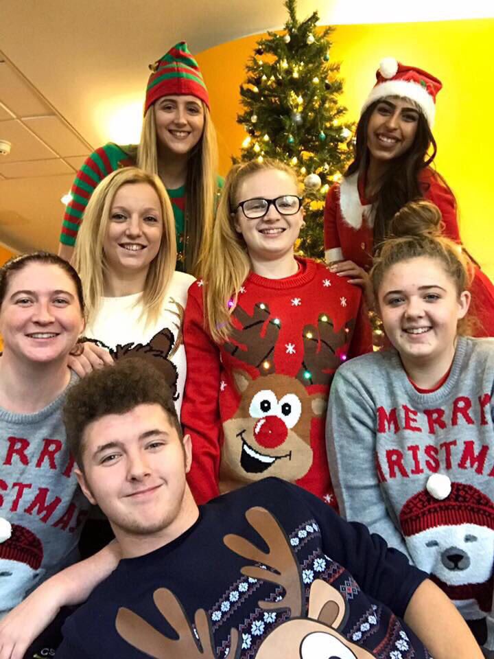 cashforkids's tweet image. CashforKidsFree: RT LaurajWilliam84: Xcel staff supporting Christmas jumper day! 🎄🎅🏽🎁⛄️! Great Team of people! COVSF wearefreeradio CashforKidsFree NatalieBWCSF LifestylesCovSF WendyJCSF samgoldneypt healio15 samgoldneypt #MissionChristmas #cashf…
