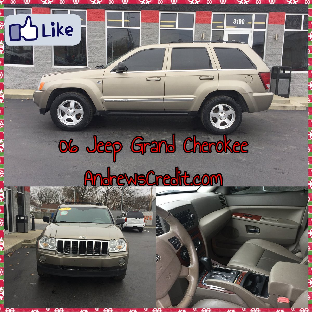 AndrewsAuto15's tweet photo. Get mama what she really wants for Christmas! This rugged 06 Jeep Grand Cherokee w/ only 143k miles!
#AndrewsCredit #BPHP #EasyFinancing
#12mo12kWarranty #YourJobIsYourCredit https://t.co/KDo087JYXr