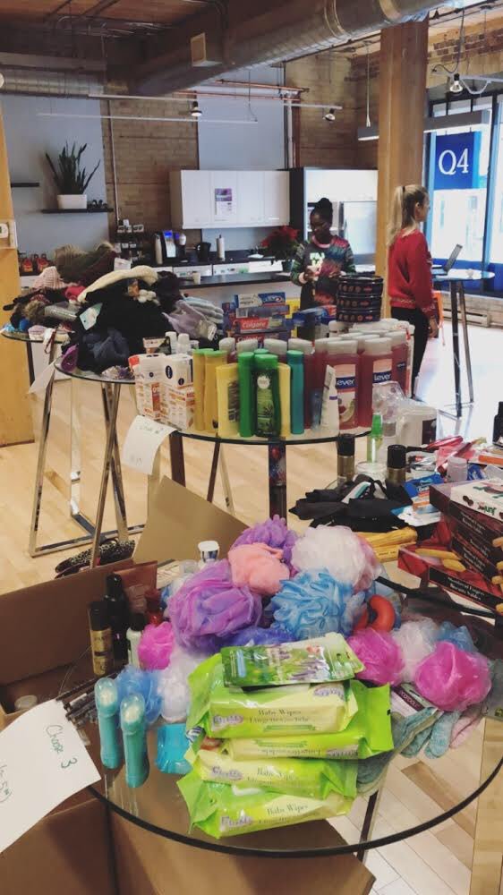 q4tweets's tweet photo. In support of @shoeboxcanada, the #Q4orce came together to build more than gift boxes - but smiles! Cheers for the generosity, time and thought put into each box. π βοΈβ¨ππΌ It definitely put a smile on our faces, as we hope it does to others. #kindnessiscanadian #toronto https://t.co/QWoClx9NXY