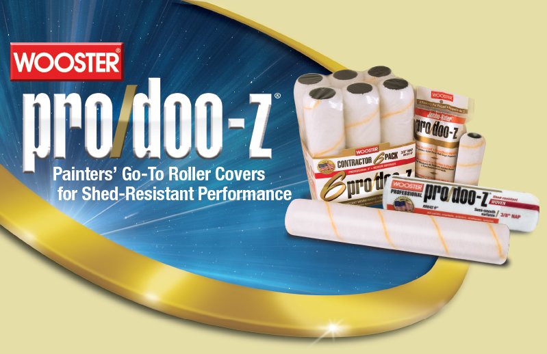 WoosterBrush's tweet photo. Professional painters seeking flawless applications have reached for Pro/Doo-Z roller covers for over 20 years.  These dense, high-capacity woven covers provide excellent results with all paints. https://t.co/ajharrBxRr https://t.co/ojXZxUTKyy
