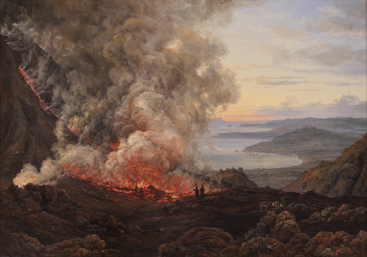 'Eruption of Vesuvius' - Johan Christian Dahl #painting