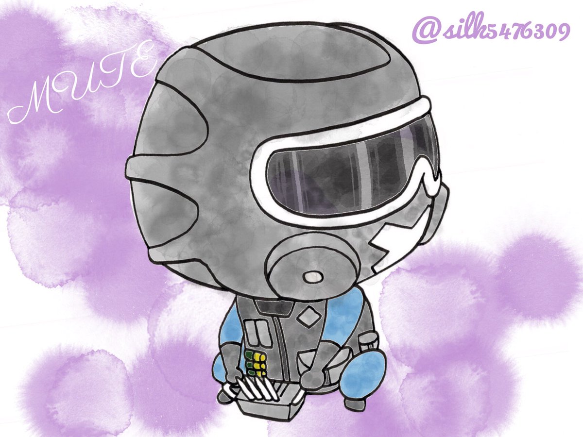 シルク Pa Twitter ミュート R6s Rainbowsixsiege レインボーシックスシージ Fanart