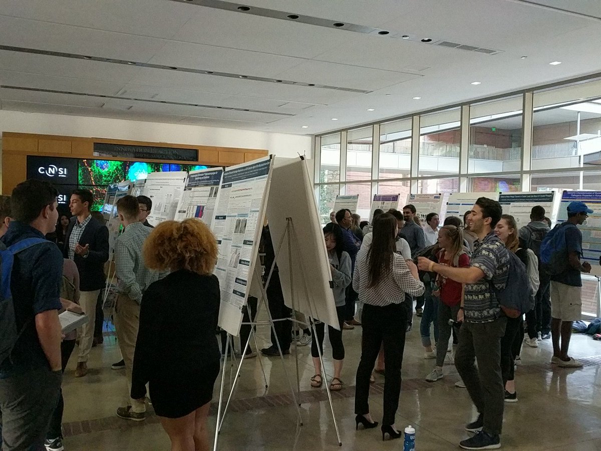 #MIMG103L students present their hard work at #MIMGPosterDay! Great work!
