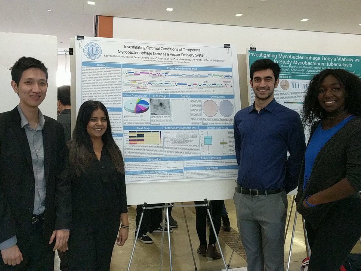 #SEAPHAGES students and their analysis of novel #mycobacteriophage Deby #MIMG103L