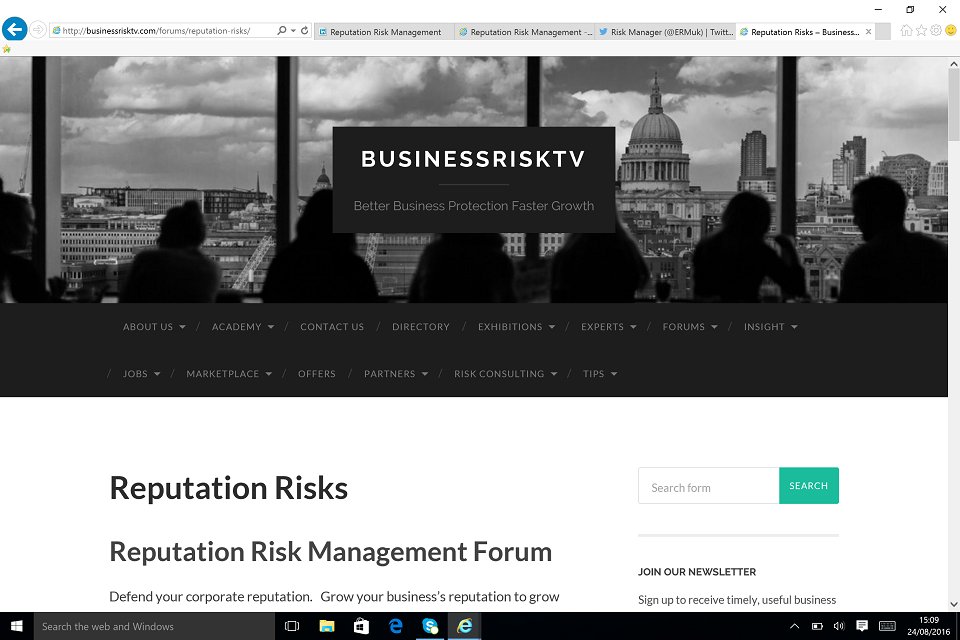 ERMuk's tweet image. Defend your corporate reputation. Grow your business’s reputation to grow your business faster. businessrisktv.com/forums/reputat… #Reputationrisks #reputationriskmanagement