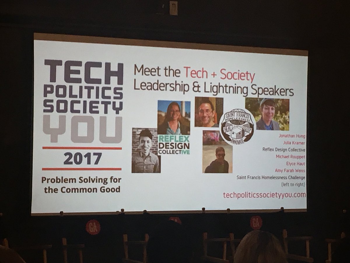 StartupPolicy's tweet photo. Our #society challenge leaders, @SFHChallenge &amp; @ReflexDesignC, with challenges around #homelessness in the #BayArea #TechPlus2017 #techpolicy #civtech https://t.co/rdUrhXJtbD
