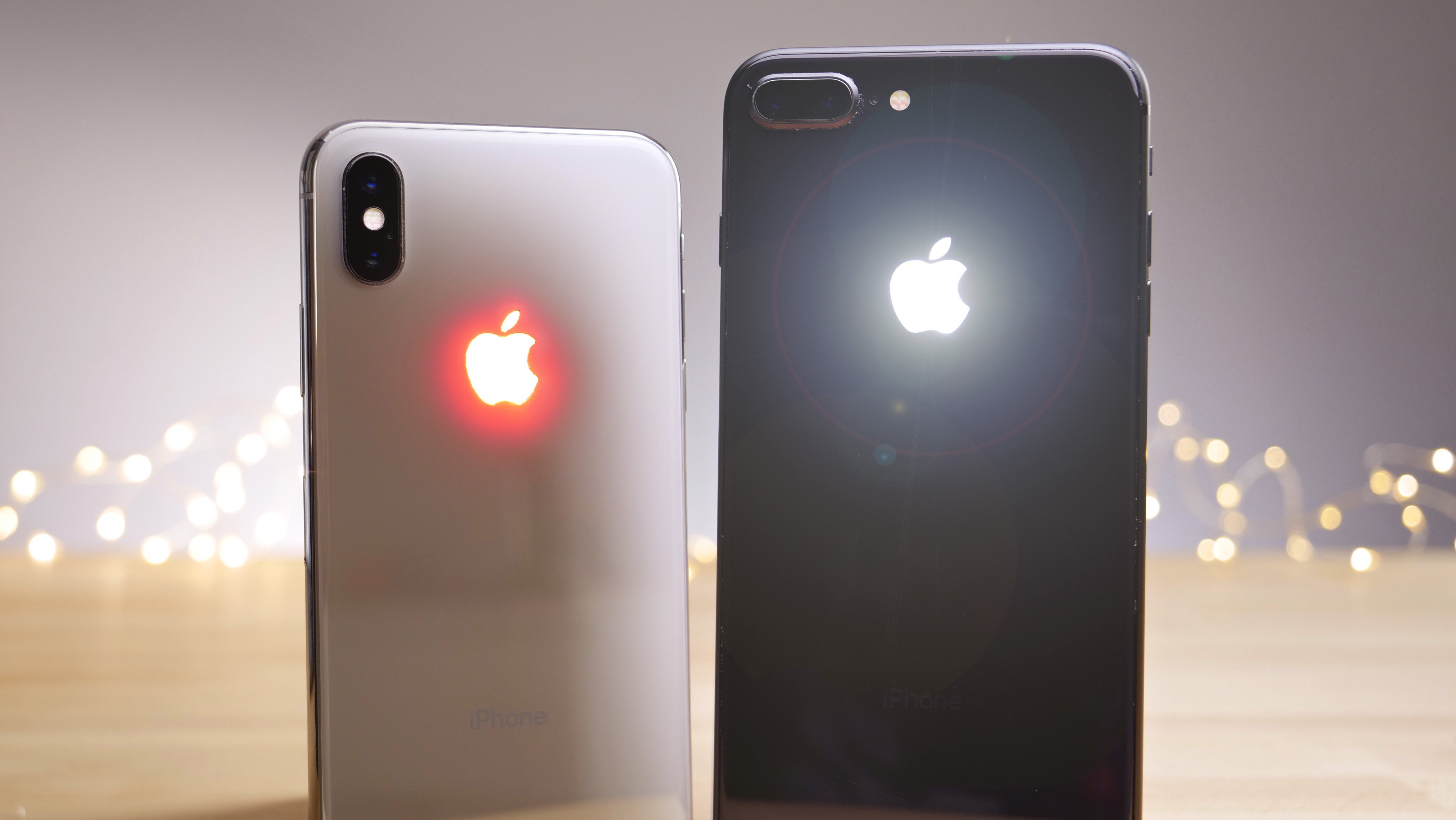 Iphone x светящееся яблоко