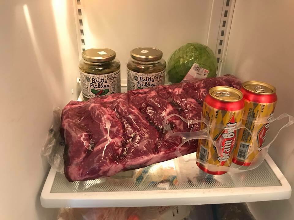 mistenlong's tweet image. Because the world is ending...here’s a pic of what @RLIMAGING 40th birthday dinner party has on the menu. #beef #40 #dadbod