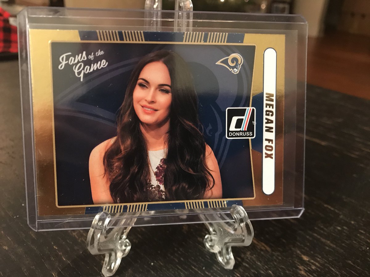 cheapcardsales's tweet image. Megan fox donruss rams fans of the game.  $2
#cheapCards #ccsRams
