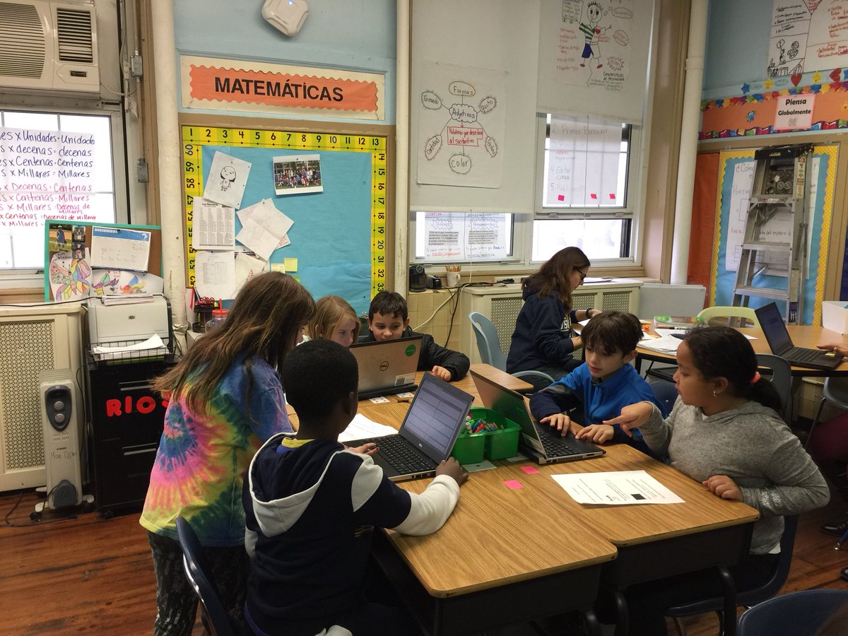 kimaftergood's tweet photo. Coding today in Scratch with these great kids and Accenture colleagues. “Our future’s so bright we’ve gotta wear shades.” #makingadifference #HourOfCode @Accenture @AccentureFed https://t.co/rwCYfxrwQm