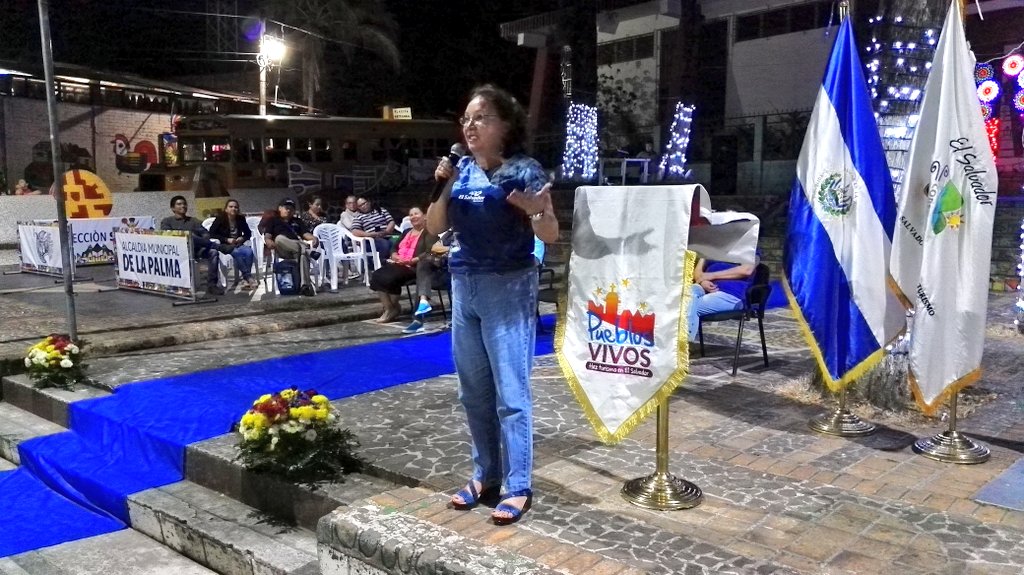 MITURElSalvador's tweet image. Licda. Rita Cartagena Gte. de Turismo Interno agradece el esfuerzo de todos los sectores para llevar a cabo el #PaseoPalmeño