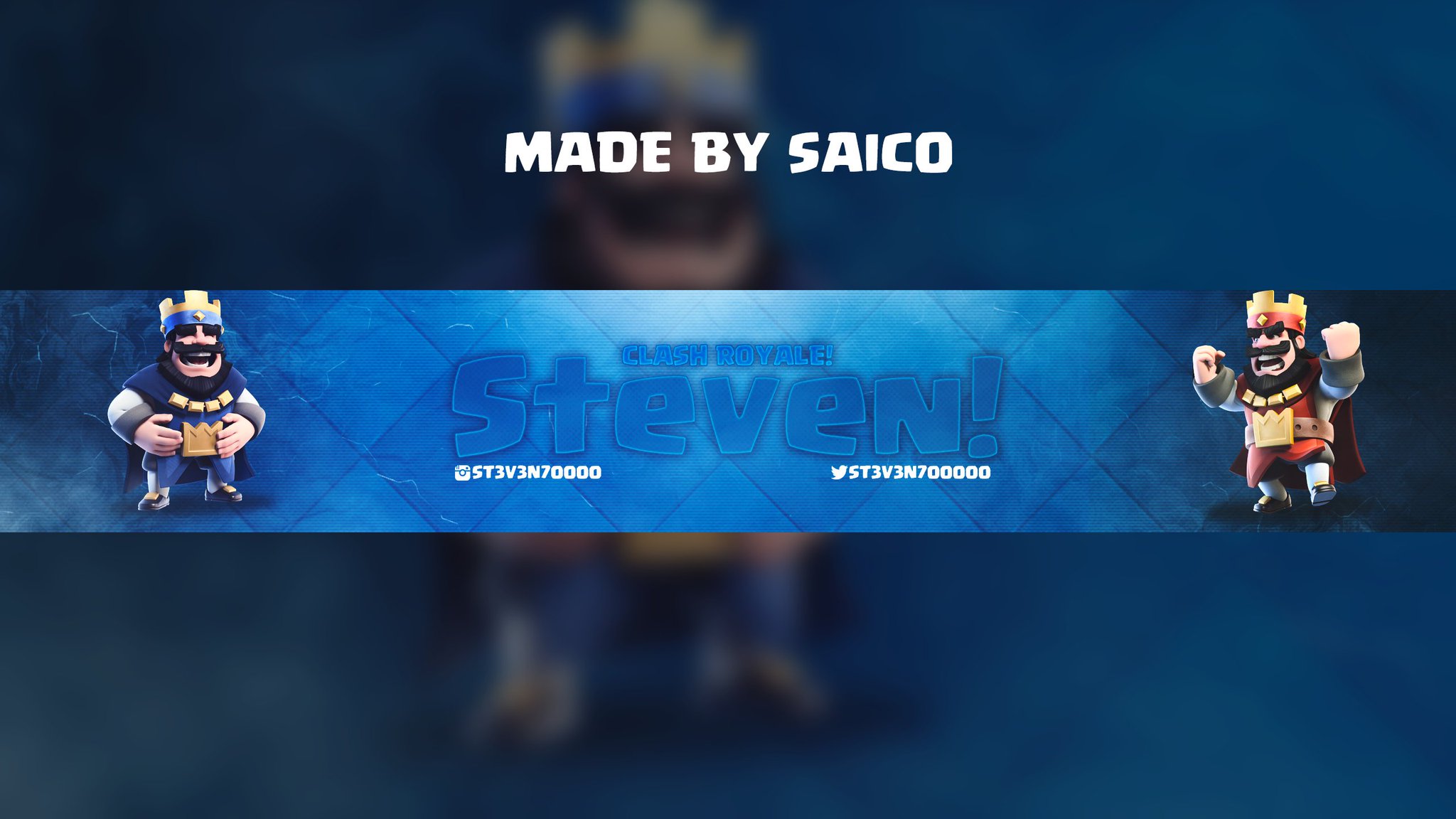 Saicoooo On Twitter Made This Clash Royale Banner For The Youtuber