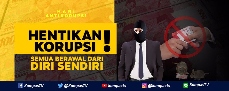 Untuk menghentikan korupsi, semua berawal dari diri sendiri. Apakah kamu setuju? #HariAntiKorupsi