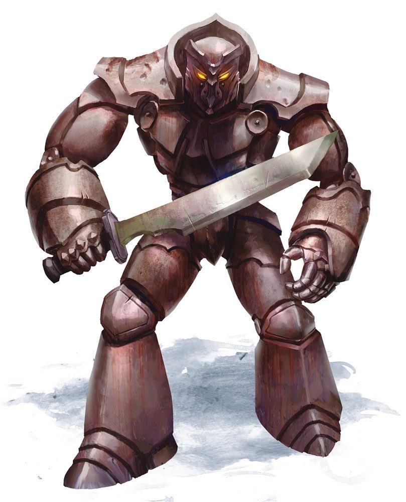 CharismaMod's tweet image. Who wins: iron golem or rust monster?! Asking because my archenemy just adopted a rust monster and all I have is this old iron golem I made when I was a teenager.. #dnd #dandd #DungeonsAndDragons