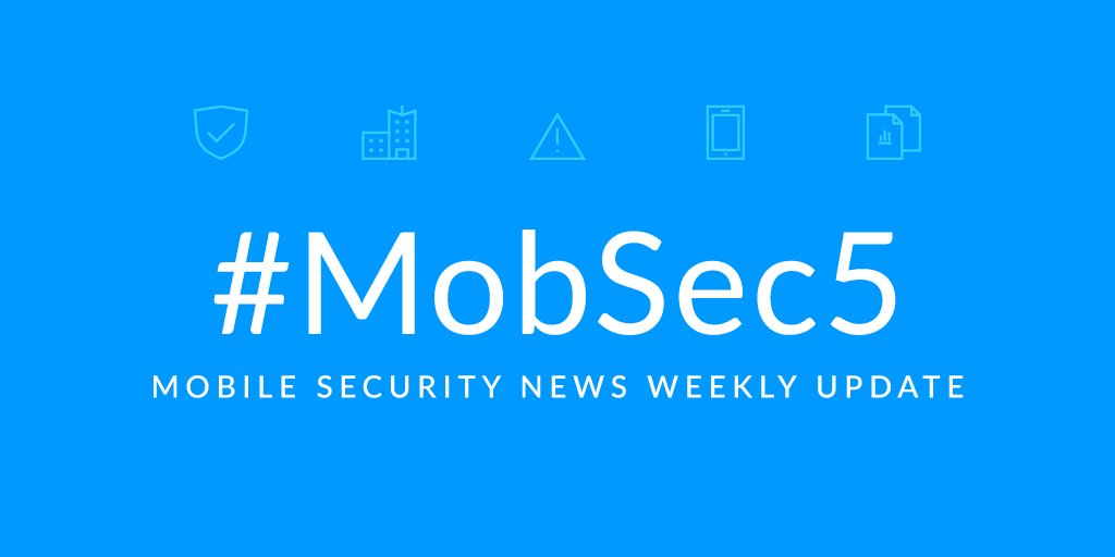 NowSecureMobile's tweet photo. It's Friday! So it's time for the week's #MobileSecurity news that matters from an all new issue of #MobSec5 -- it's 🔥  &amp; it's on the NowSecure [BLOG]. https://t.co/qXIZC9PMeP https://t.co/UWqdt9oUmA