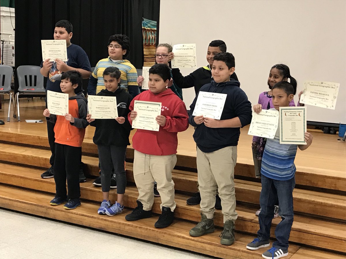 A shout out to all our <a href="/SterlingElem/">Sterling Elementary</a> Geography Bee participants and our winner, Ryan! Way to go!