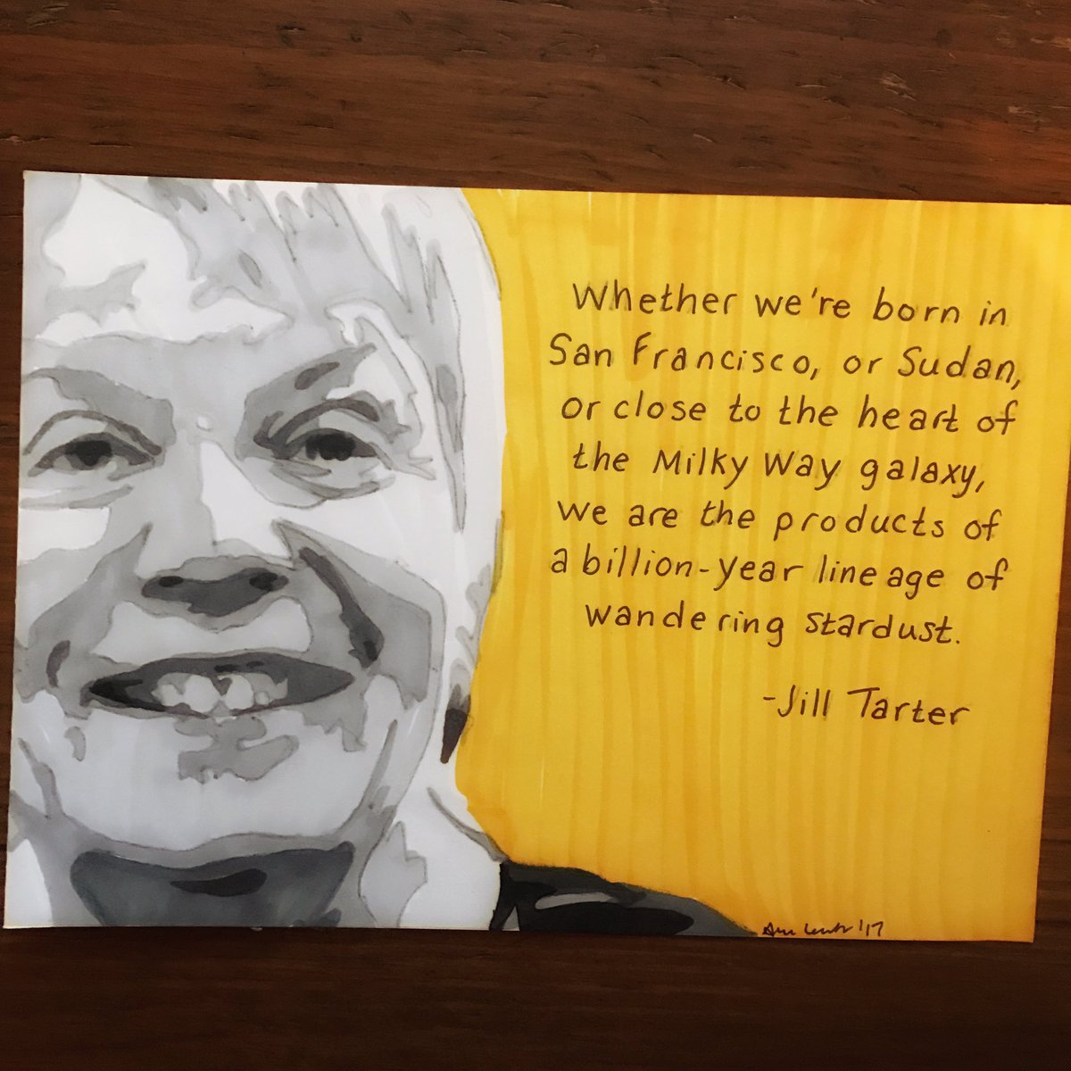 inspirer_life's tweet photo. Drawing number 323 for the #Nevertheless daily portrait project featuring inspiring women is @jilltarter https://t.co/YzI5BRz1Vc