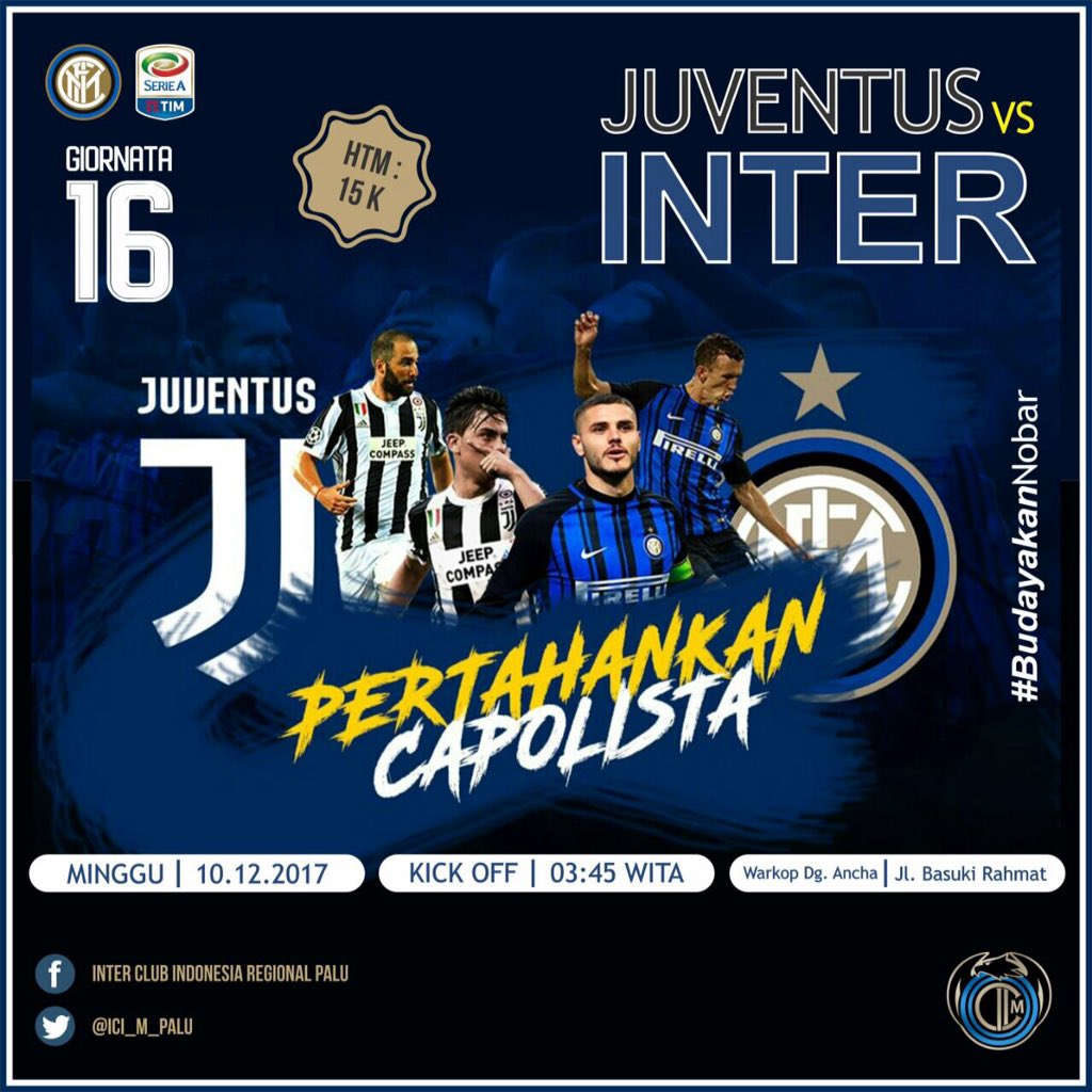Nobar kuy 
Pertahankan Capolista
Jangan kasih Kendur
<a href="/InterClubIndo/">Inter Club Indonesia</a> 
#ForzaInter
#jupeINTER