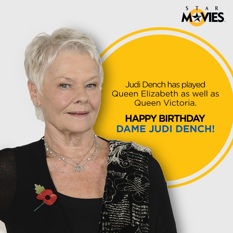 Quite the Royal! A very happy birthday to the beautiful and elegant Dame Judi Dench! 