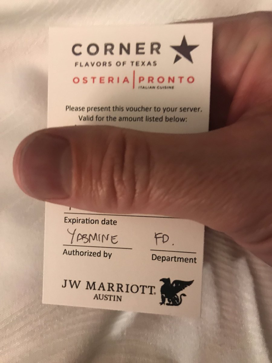 mfdii's tweet image. Thanks Jasmine and @JWMarriottATX  for dinner after @delta flight troubles #strandedinaustin