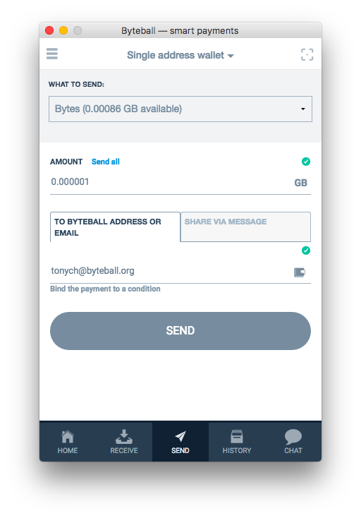 ObyteOrg's tweet photo. #Byteball 2.0 released: send money by email or via chat apps https://t.co/2BpMQ5VL6Z https://t.co/gfdZ9DnWmb