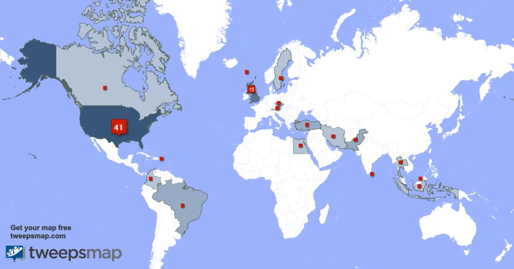 avashirazi88's tweet image. My followers are in USA(43%), UK.(16%)
Get your free map tweepsmap.com/!avashirazi88