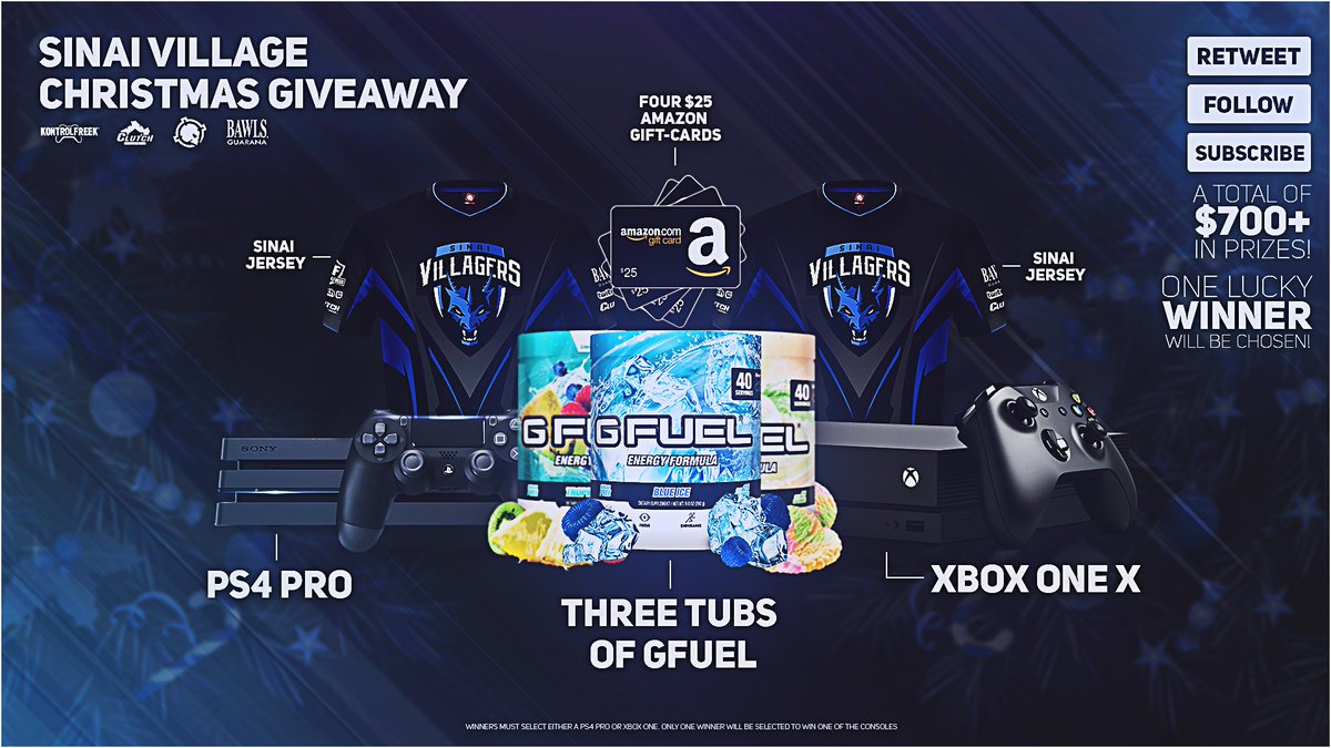 SinaiVillage's tweet photo. 🎄 Christmas Giveaway!
Over $700+ in prizes!

To enter:
✔️ RT, Like &amp; Follow.
✔️ Tag a friend.

🎁 Ends &amp; winners will be announced on 12/24. https://t.co/FHbmsKcsYy