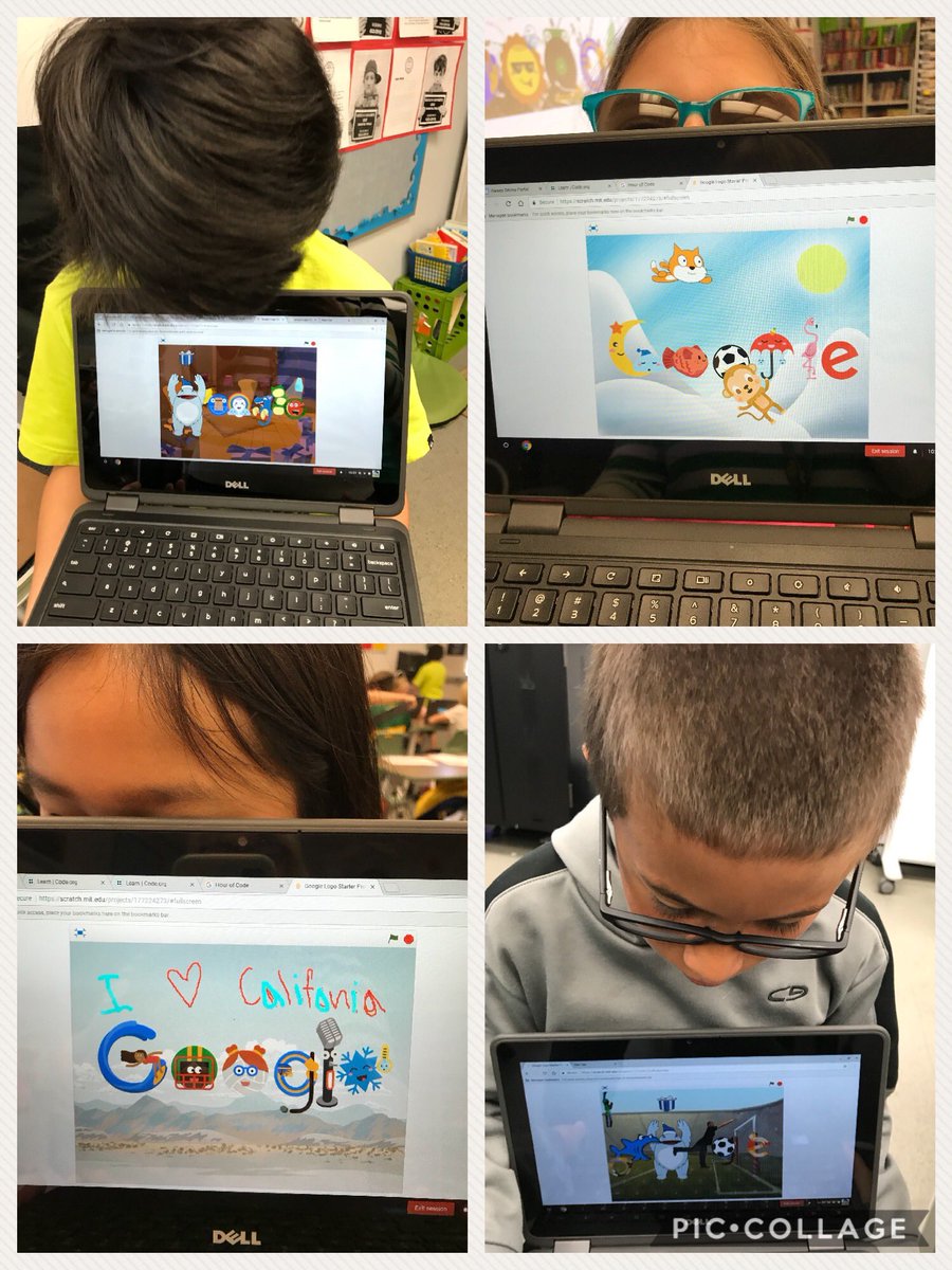 mrsborns18's tweet image. Creating our own personalized Google logos using Scratch for Hour of Code. #behawesome #googlecoding #hourofcide