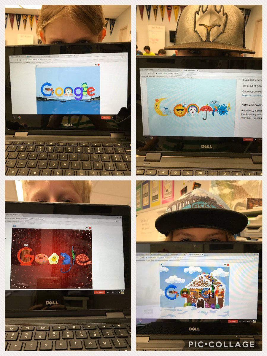 mrsborns18's tweet image. Creating our own personalized Google logos using Scratch for Hour of Code. #behawesome #googlecoding #hourofcide