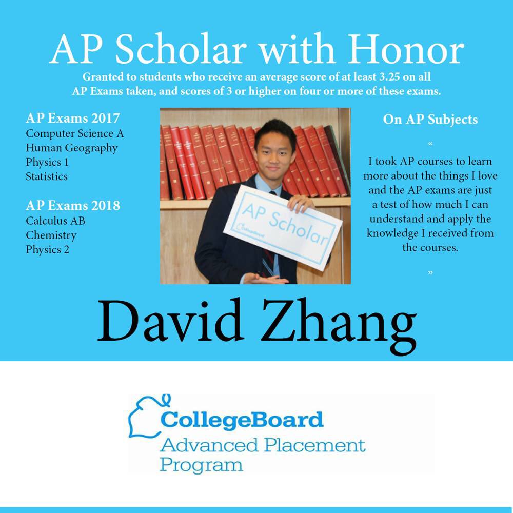 anjuliahooja's tweet image. AP#23 @ApplebyCollege-Celebrating success of an AP Scholar with Honor student. Congratulations, David! #APCapstone #Appleby #APProgram